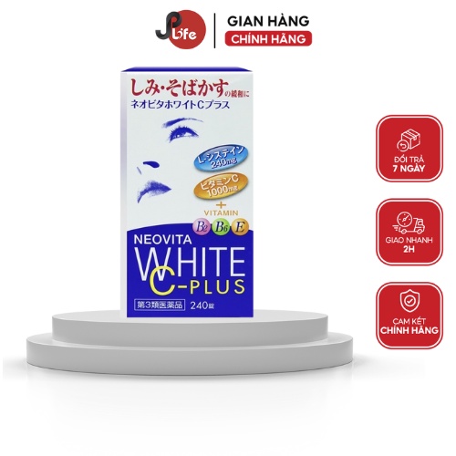 Viên uống trắng da Vita white C plus Nhật Bản 240 viên