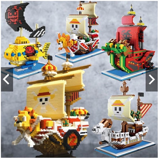 Xả kho 3 ngày Loại mới 30cm Xếp Hình Lắp Ráp Tàu Thousand Sunny Đảo Hải Tặc One Piece , giá rẻ, mô hình thuyền