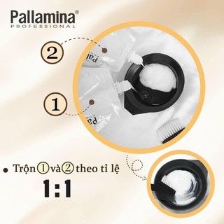Bóc màu đỏ, đen Pallamina mẫu mới 500ml*2