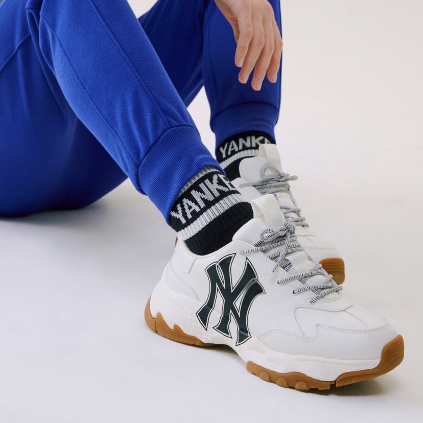 *CHÍNH HÃNG* Giày thể thao Sneaker MLB Chunky New York ĐẾ GUM EMBO - Code: 3ASHC201N