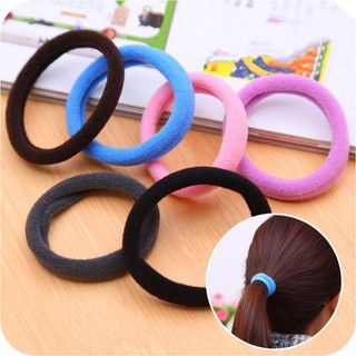 Set 10 dây thun cột tóc màu trơn đa dạng thời trang cho nữ