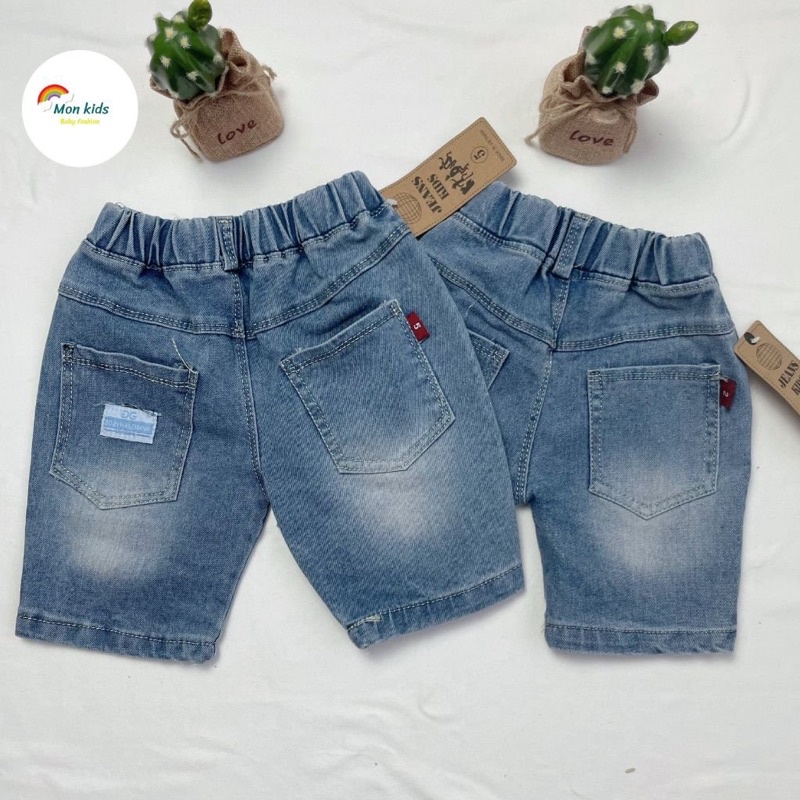 Thanh lý siêu rẻ, Quần short jean bé trai, quần bò bé trai, quần đùi trẻ em Monkids