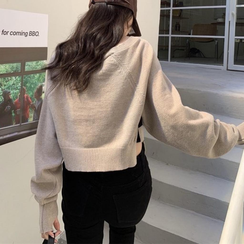 Sét Áo 2 Dây Đan Caro Kèm Áo Khoác Len GenY Thời Trang Nữ Đẹp Và Cá Tính