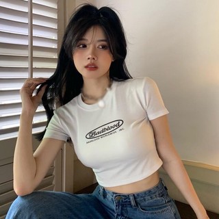 Áo croptop xinh ôm body đẹp lắm in hình badload