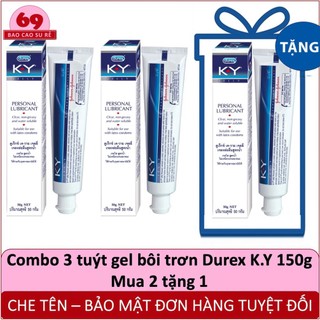 Combo 3 tuýt gel bôi trơn durex ky tuýt 50g