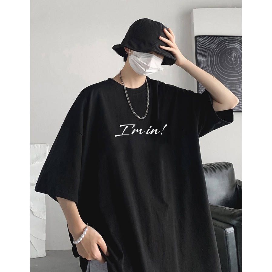 Áo thun tay lỡ unisex nam nữ form rộng why not phản quang vải dày mịn