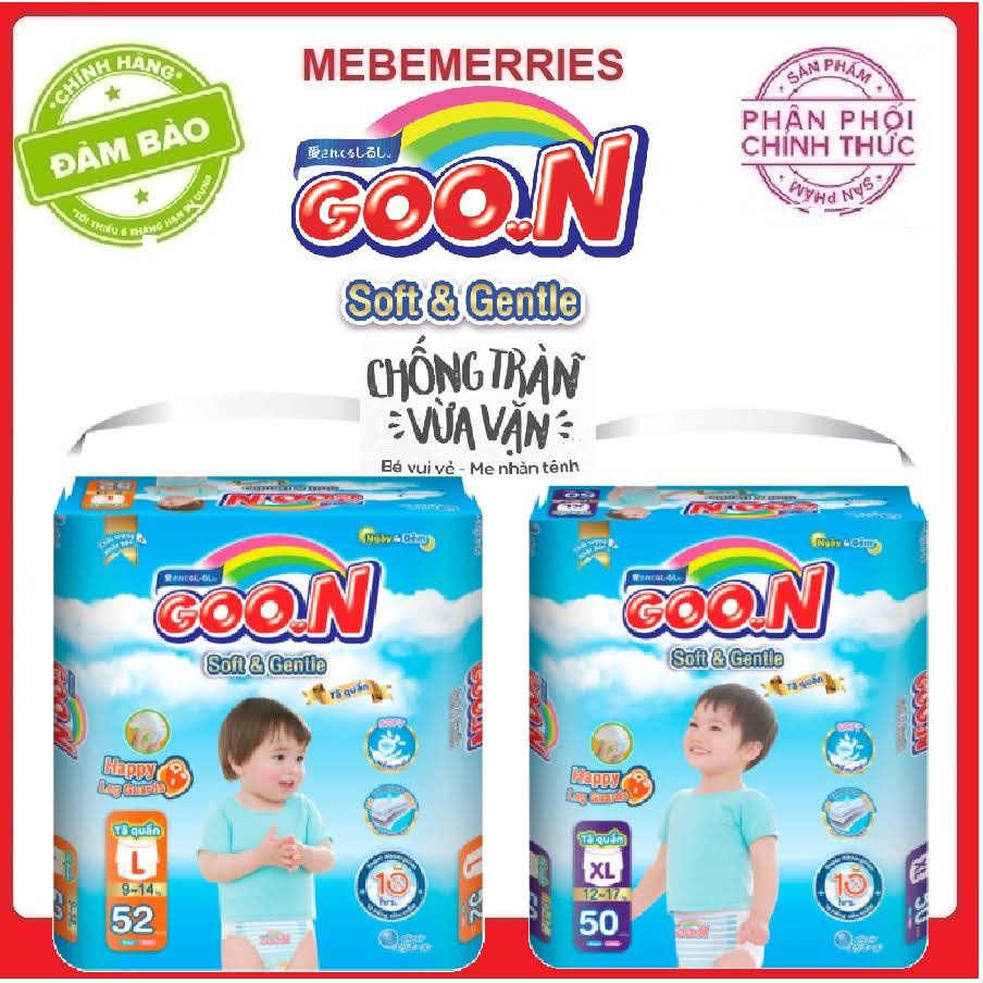 Bỉm Goon soft and gentle quần M58/L52/Xl 50/ xxl48