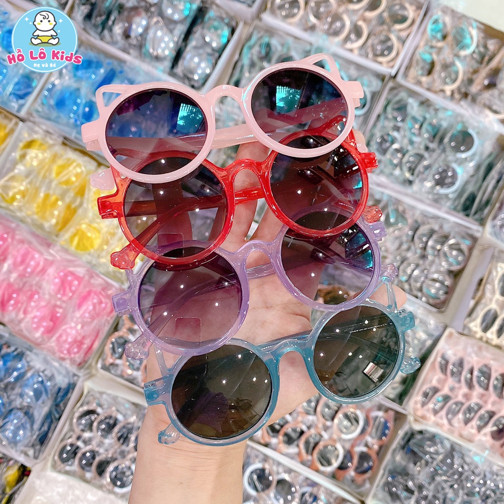 Kính mát hình tai mèo chống tia UV cho bé 2-12 tuổi dễ thương thời trang