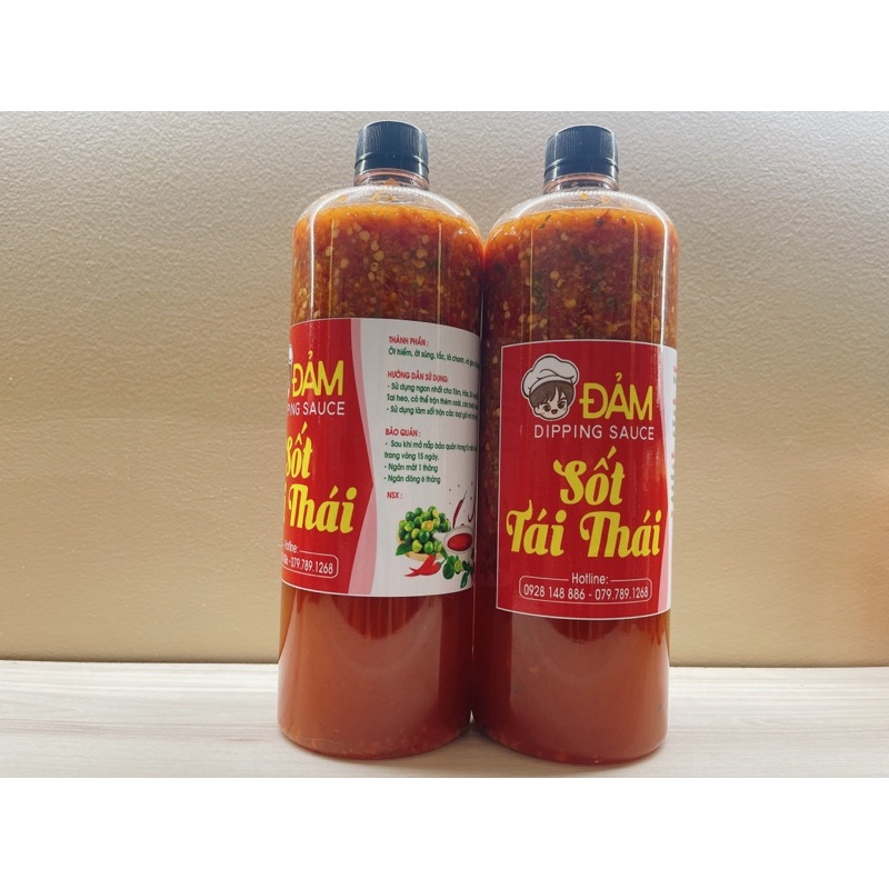 Sốt tái thái Đảm 1000ml chế biến sẵn làm chân gà sốt thái , tôm tái thái ...