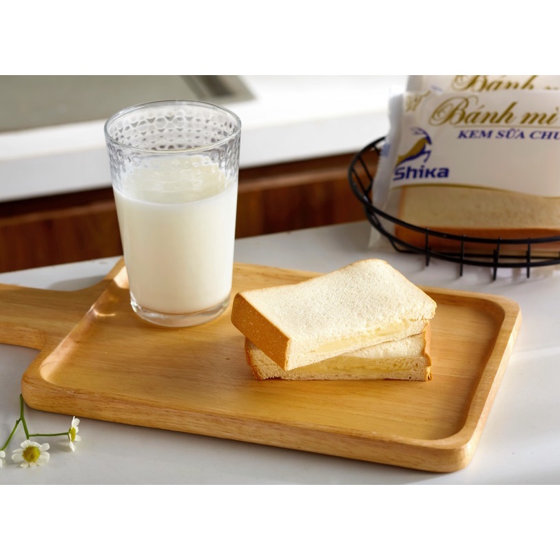 Bánh mỳ sandwich kem sữa chua Shika 1 chiếc 85g - Ăn vặt, bữa sáng, bữa phụ