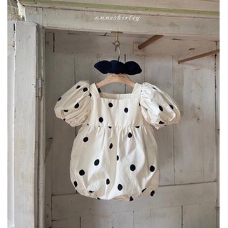 Suit / Váy chấm bi Anne phong cách hàn quốc