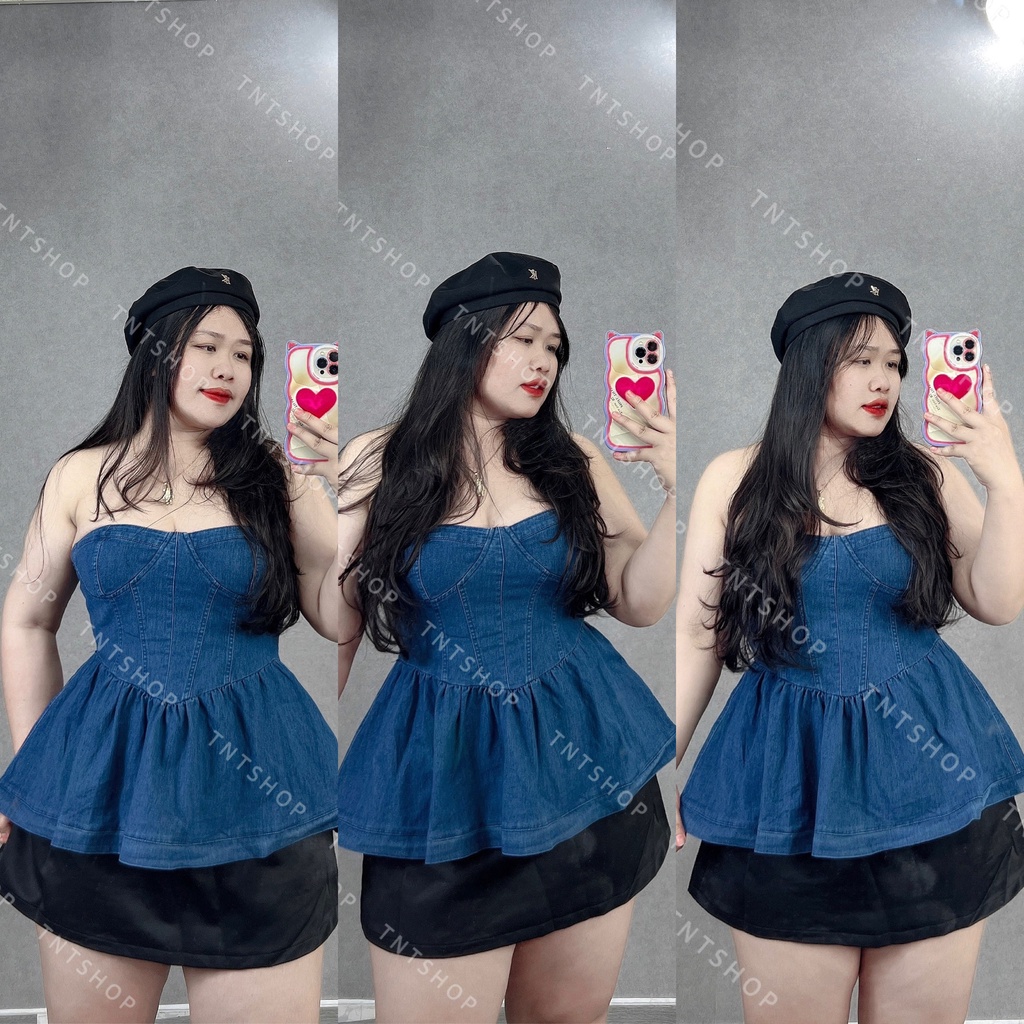 ÁO JEAN CÚP NGỰC [TNT SHOP BIGSIZE 60KG 90KG]