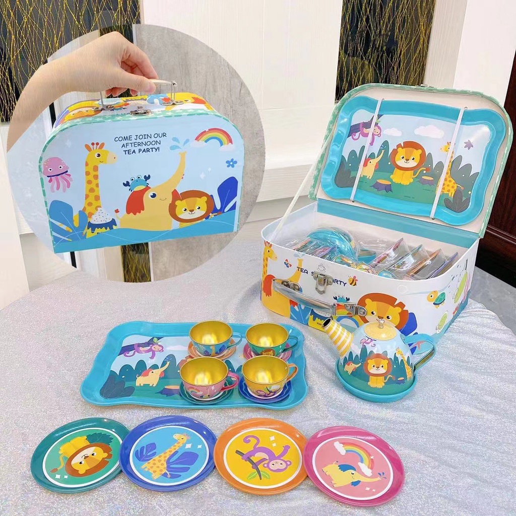 Set tiệc trà kim loại cao cấp cho bé yêu