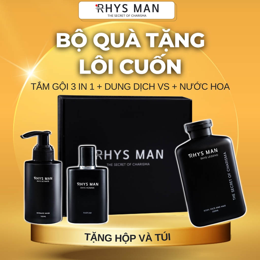 Mua Bộ quà tặng nam giới RHYS MAN Sữa tắm gội 3 in 1 350ml & Dung dịch ...