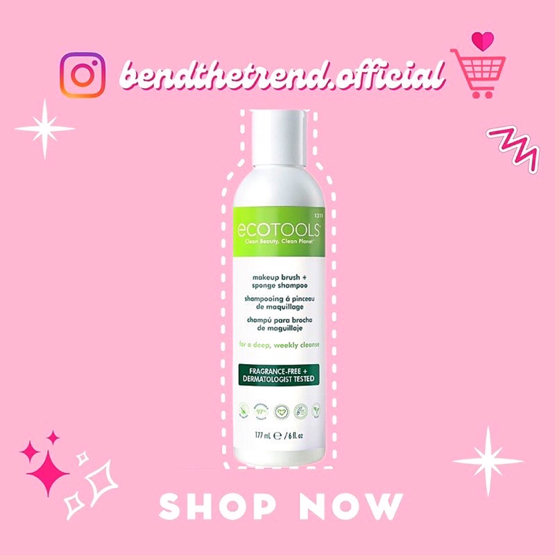 [AUTH-ĐỦ BILL] ECOTOOLS DUNG DỊCH VỆ SINH CỌ, MÚT TRANG ĐIỂM