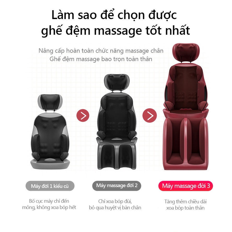 Ghế massage toàn thân, Ghế đệm massage toàn thân rung đa năng, Thiết bị massage vai gáy，thả lỏng cơ thể
