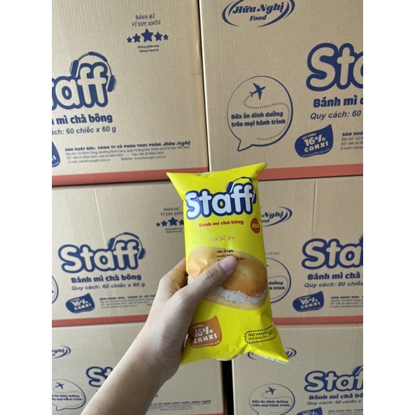 Set 10 gói Bánh mì Tươi Staff Chà Bông 60g