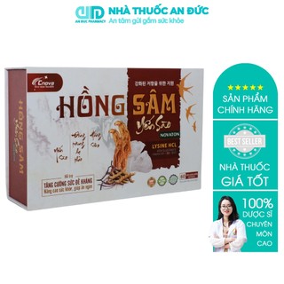 Hồng Sâm Yến Sào - Hỗ trợ bồi bổ cơ thể, giúp ăn ngon cho người già, suy nhược cơ thể, gầy yếu, thời kỳ dưỡng bệnh