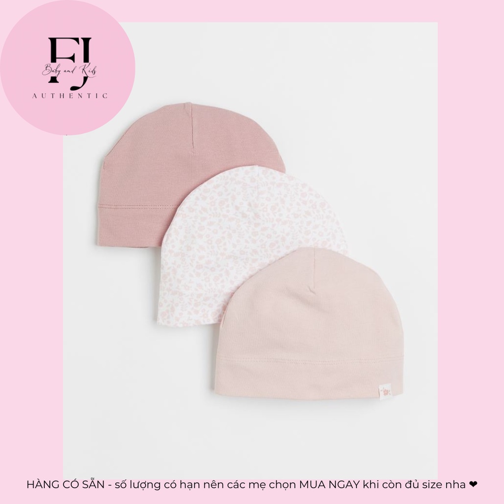 Mũ baby trẻ em chính hãng HM, mũ bé gái mũ baby hồng, hàng hiệu cho bé