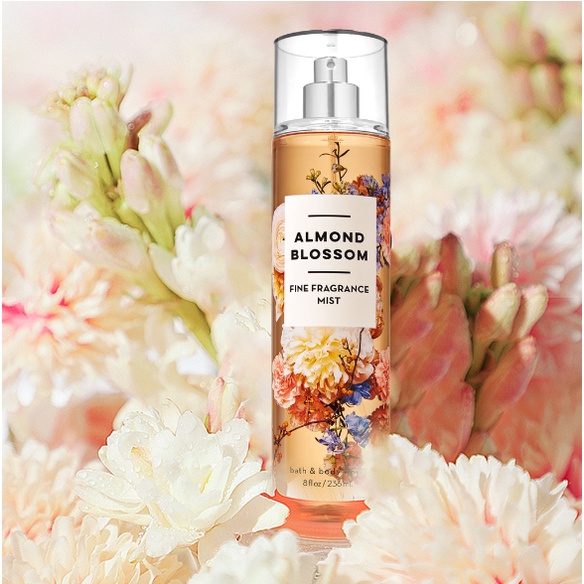 ✨ Xịt thơm Body Mist 𝐁𝐚𝐭𝐡 𝐚𝐧𝐝 𝐁𝐨𝐝𝐲 𝐖𝐨𝐫𝐤𝐬 𝐀𝐥𝐦𝐨𝐧𝐝 𝐁𝐥𝐨𝐬𝐬𝐨𝐦