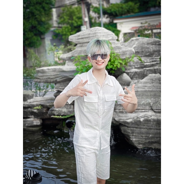 Bộ Đũi Hot Nam - Áo Đũi Cộc Quần Đũi Ngắn ,Chất Mát Mẻ 2023