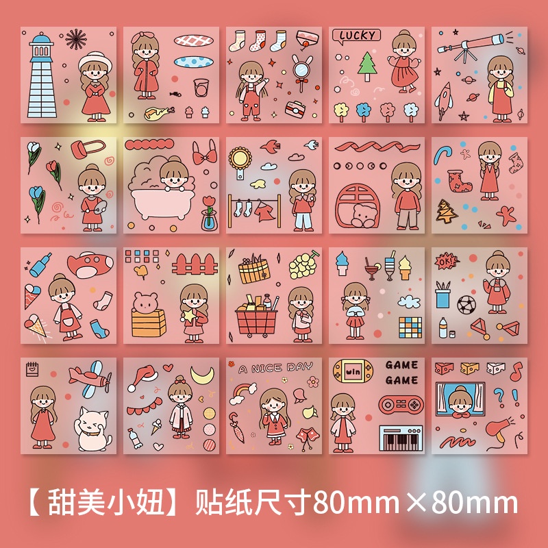 Miếng Dán Trang Trí Hình Hoa Độc Đáo Xinh Xắn, Sticker dán điện thoại, trang trí