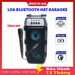 Loa bluetooth hát karaoke tặng kèm mic hát nghe nhạc cực đã âm bass cực mạnh hát cực hay âm thanh tốt bảo hành 1 năm