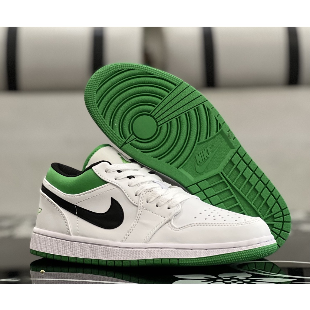 Giày Sale Nike Jordan Trắng Xanh Cặp Nam Nữ Full Size Tặng Kèm Vớ