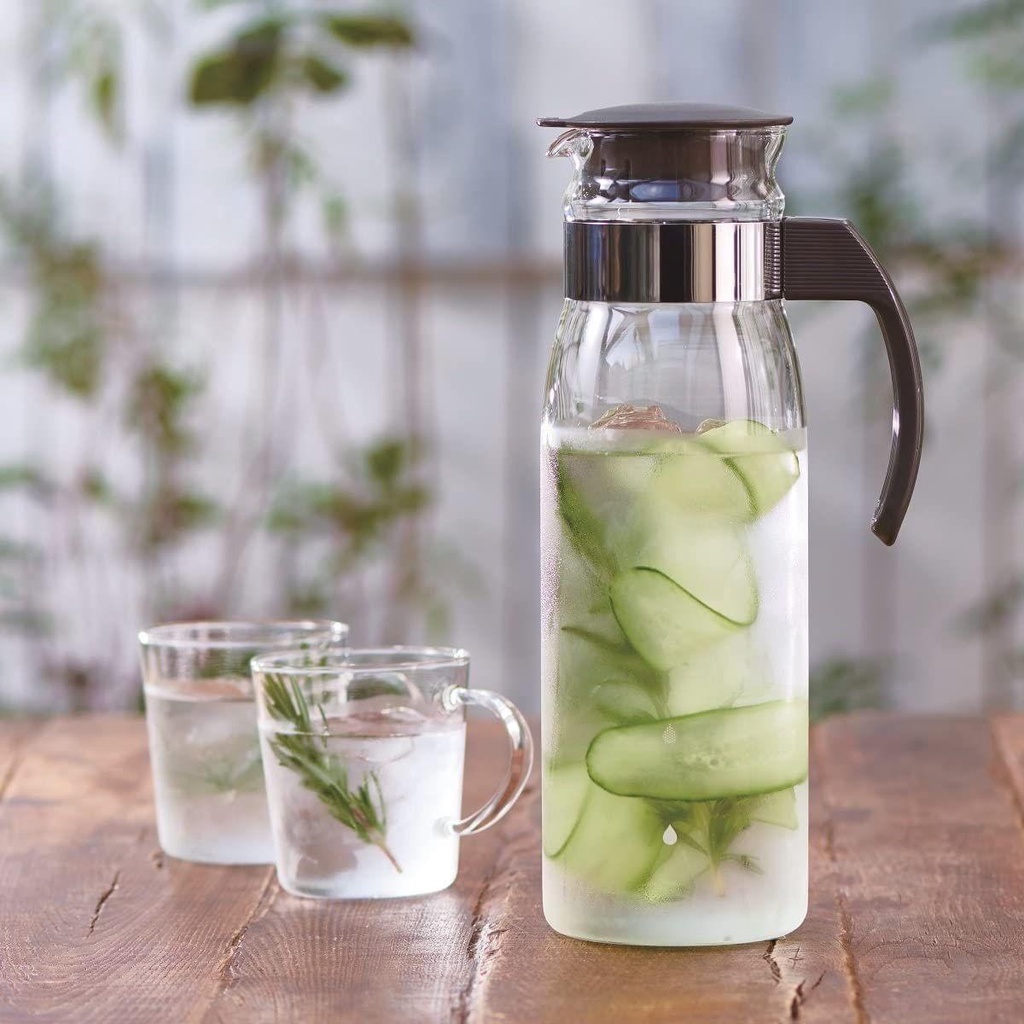 Bình nước kèm lõi lọc trà Hario 1.2 lít-Made in Japan