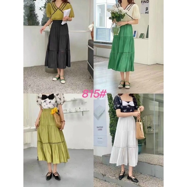 Chân váy lụa hàng QC siêu xinh