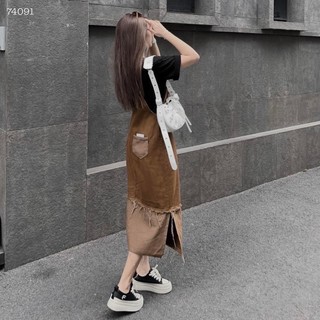 ĐẦM YẾM JEANS HAI DÂY