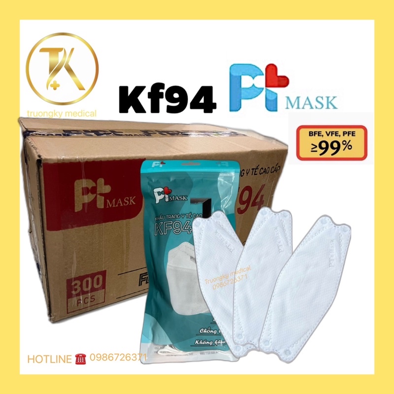 [SỈ THÙNG 300c] khẩu trang y tế  KF94 PHƯƠNG TUYẾN , KF94  PT MASK KIỂU DÁNG HÀN QUỐC
