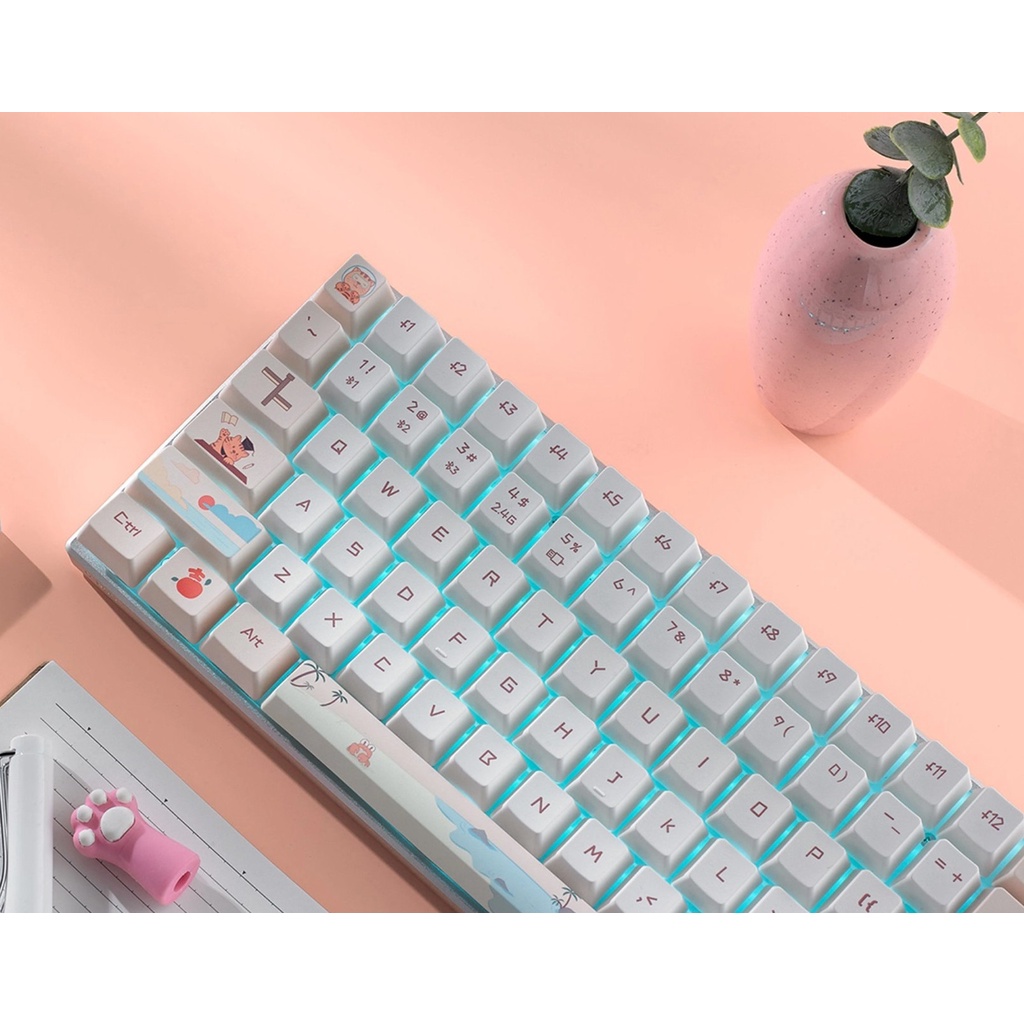 Bàn phím cơ Rapoo MT510 Pro White Milk