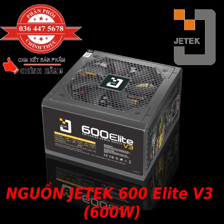 Nguồn Máy Tính Jetek 350,400,450,500,550,600V3,J600V2,J650V2 Full box