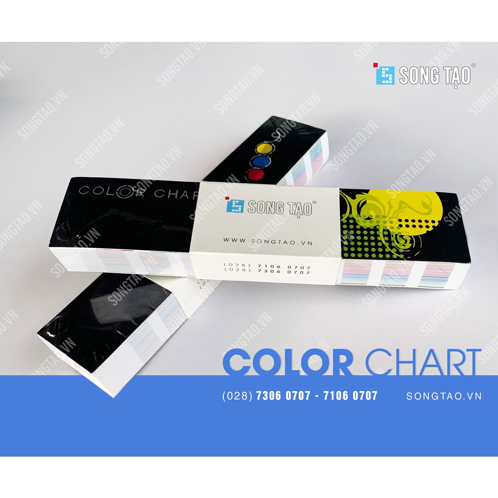 Cây bảng màu CMYK Color Chart  Song Tạo