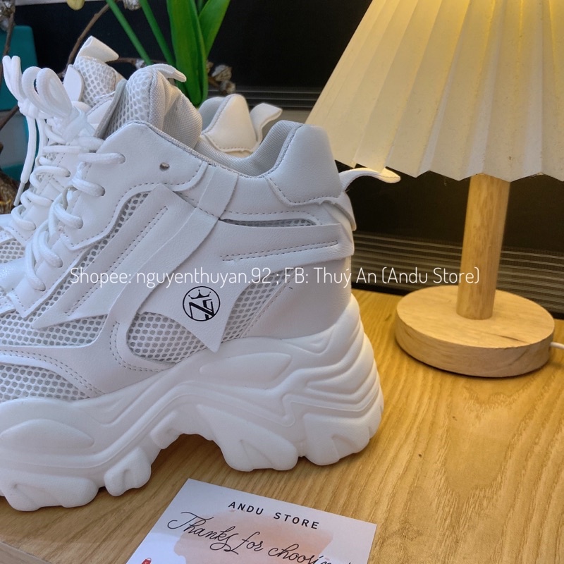 Giày thể thao độn đế  cao 10cm, giày độn đế nữ Andu Store