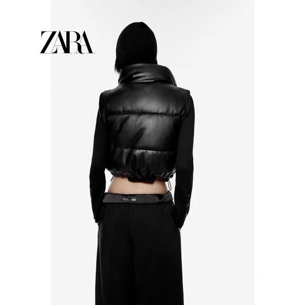 Áo phao da zara chính hãng tqxk