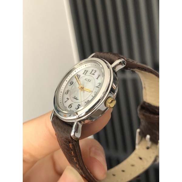 ĐỒNG HỒ NỮ ALBA PIN NĂNG LƯỢNG NHẬT