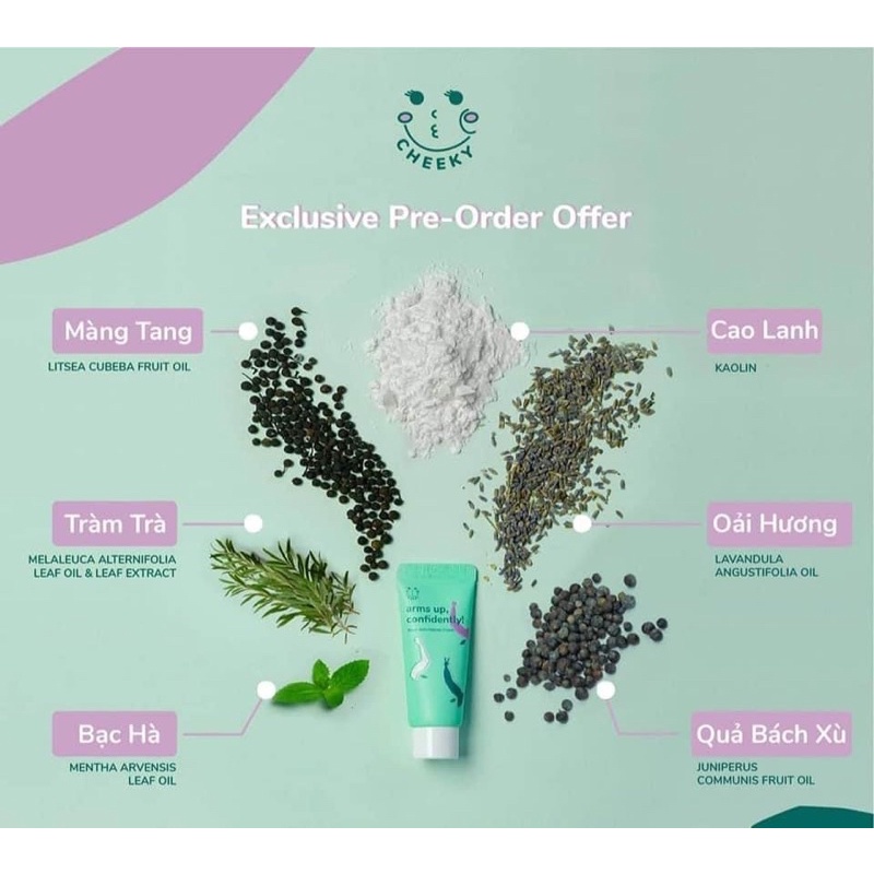 Kem đặc tr! khử mùi & làm trắng, sáng vùng da dưới cánh tay Arms Up!