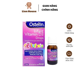 Vitamin D3 Ostelin Úc dạng giọt Drops cho bé sơ sinh