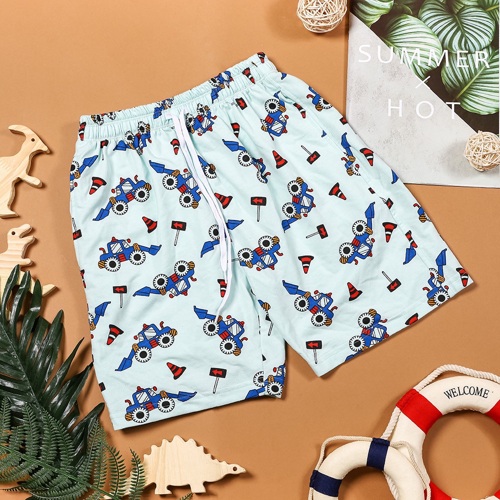 Quần short ngắn da cá mùa hè  chất liệu 100% cotton thoáng mát thấm hút mồ hôi Nhà Sans | Q11