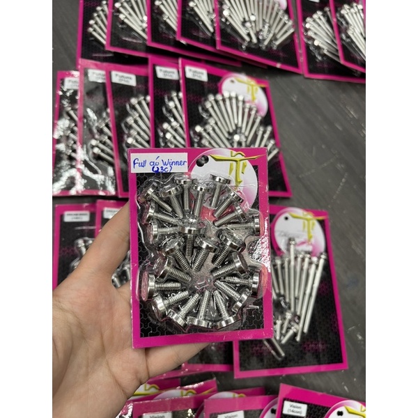 Combo ốc áo inox mẫu thái cho các dòng xe