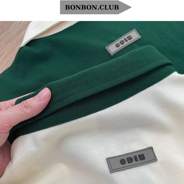 Áo Polo ODIN Localbrand Unisex Nam Nữ Oversize Áo Thun Form Rộng Có Cổ 2 Màu Xanh Kem Thời Trang Phong Cách  BONBON.CLUB