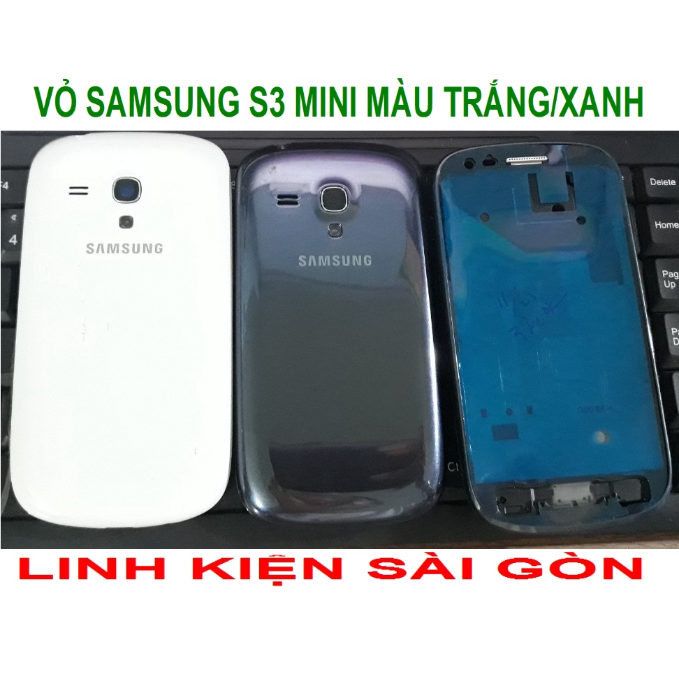 VỎ SAMSUNG S3 MINI MÀU TRẮNG/XANH