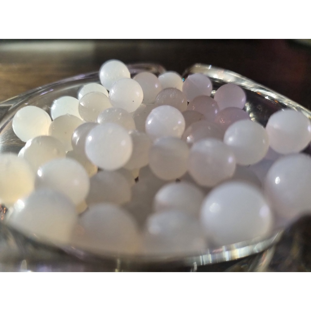01 Viên bi tròn silicone size 8mm 9mm 10mm