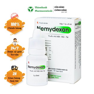 Nemydexan thuốc nhỏ mắt, mũi, tai 8ml
