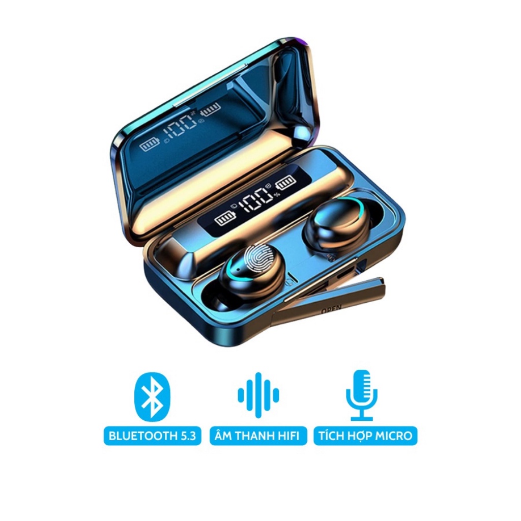 Tai Nghe Bluetooth MINPRO MF9 Pro - Cảm Ứng Thông Minh Playtime Đến 22H Chống Nước Hàng Chính Hãng - Bảo hành 1 đổi 1