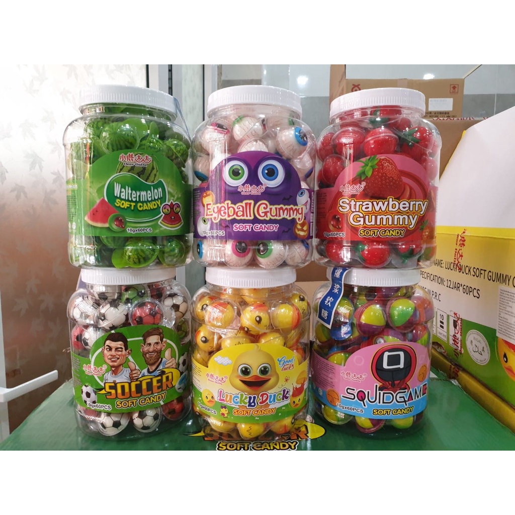 Kẹo Dẻo Con Mắt Trolli Viên lớn / Kẹo nhãn cầu / Kẹo dưa hấu / Kẹo dâu tây.