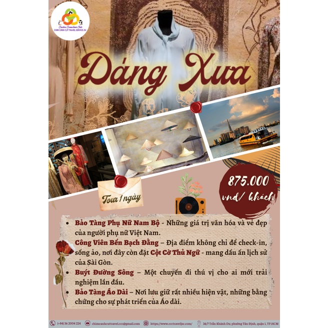 chương trình du lịch "Dáng Xưa " - 1 Ngày - Chim Cánh Cụt Travel JSC