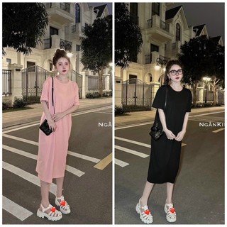 🔥🔥freeship🔥váy cotton tàu kèm xích hở lưng siêu sịn sò .chuẩn ảnh